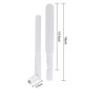 Picture of Bingfu Dual Band WiFi 2.4GHz 5GHz 5.8GHz 8dBi MIMO RP-SMA Male White Antenna (2-Pack) for WiFi Router Wireless Network Card USB Adapter Security IP Camera Video Surveillance Monitor