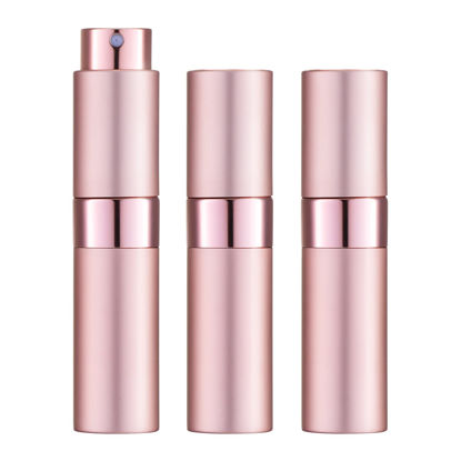 Picture of Lisapack 8ML Atomizer Perfume Spray Bottle for Travel (3 PCS) Empty Cologne Dispenser, Portable Sprayer (Pink)