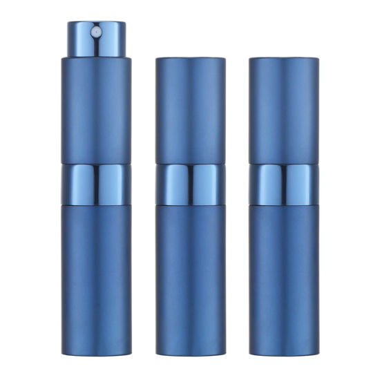 Picture of Lisapack 8ML Atomizer Perfume Spray Bottle for Travel (3 PCS) Empty Cologne Dispenser, Portable Sprayer (Blue)