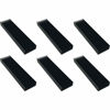 Picture of Easycargo 6pcs 100mm x 25mm x 10mm Heatsink Aluminium Radiator Cooler Heat Sink for Cooling LED Power Amplifier (100mmx25mmx10mm) (Black)