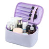 Picture of Makeup Bag Cosmetic Bags Small for Women Zipper Pouch Makeup Organizer Waterproof Cute (Light Purple)