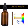 Picture of hmaimas 9 Pack Amber Glass Small Spray Bottles, 2oz Travel Fine Mist Empty Mini Spray Bottles for Essential Oils and Hair