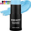 Picture of CCBeauty Light Blue Face Body Paint Stick, Blue Eye Black Sticks for Sports, Grease FacePaint Makeup, Hypoallergenic Little Mermaid Avatar Sally Corpse Bride Halloween Cosplay Costume Makeup Parties