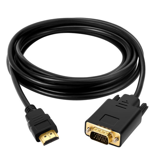 GetUSCart- VAlinks HDMI to VGA Cable 10ft/3m, Built-in Chip 1080P HDMI to  VGA Adapter (Male to Male) Video Converter Support Convert Signal from HDMI  Input Laptop PC HDTV to VGA Output Monitors