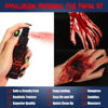 Picture of BOBISUKA 3PCS Halloween Fake Blood Makeup Kit - Coagulated Blood 1.41oz + Fake Blood Spray 1.76oz + Dripping Blood 1.76oz, Realistic Washable Special Effects SFX Makeup Set, for Zombie Vampire Monster Cosplay Mouth Clothes Dress Up