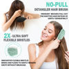 Picture of Fiora Naturals Hair Detangling Brush -100% Bio-Friendly Detangler hair brush w/Ultra-soft Bristles- Glide Through Tangles with Ease - For Curly, Stright, Women, Men, Kids, Toddlers, Wet and Dry Hair