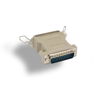 Picture of KENTEK DB25 25 Pin Male to CN36 36 Pin Female, Male to Female M/F Molded Centronics Parallel Printer Adapter Changer Coupler RS-232 SCSI