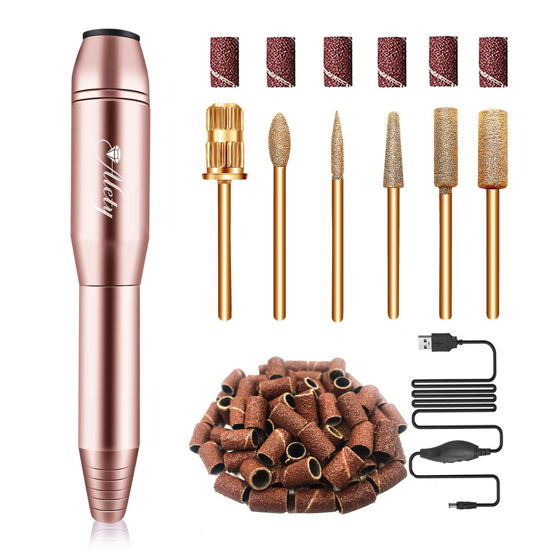 Saviland Electric Nail Drill - Electric Nail File Professional Manicure  With 6Pcs Nail Drill Bits & 51Pcs Sanding Bands For Acrylic Nail Pedicure  Tools - Walmart.com