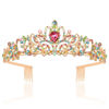 Picture of Didder Gold Tiaras for Women, Multicolor Rhinestones Tiaras and Crowns for Women Elegant Crown with Combs Princess Crown Tiaras for Girls Women's Headbands Bridal Wedding Prom Birthday Party