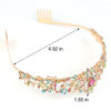 Picture of Didder Gold Tiaras for Women, Multicolor Rhinestones Tiaras and Crowns for Women Elegant Crown with Combs Princess Crown Tiaras for Girls Women's Headbands Bridal Wedding Prom Birthday Party