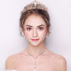 Picture of Didder Rose Gold Crystal Tiara Crown Headband Princess Elegant Crown with combs for Women Girls Bridal Wedding Prom Birthday Party