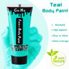 Picture of Go Ho Teal Body Paint Washable(2.37 oz,70 ml),Water Based Cream Teal Face Paint for Adults Children SFX Cosplay Costumes Festivals Halloween