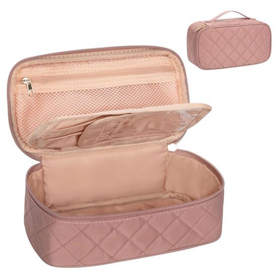 travel makeup bag with compartments