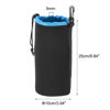 Picture of PATIKIL Camera Lens Bag, 3.9" IDx9.8 H Drawstring Lens Pouch with Thick Protective Neoprene, Lens Case for DSLR Camera Lens, Water Coffee Cups, Black, Blue