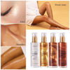 Picture of Liyalan Shimmer Body Oil Bronze Gold 4 Color Bronze Face Brighten Glow Pearl Highlighter Illuminator body Makeup Shine Glitter Gold Liquid Taning(3.38 Fl Oz/03)