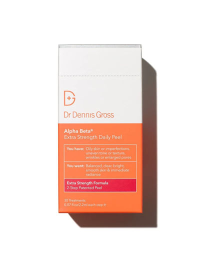 Picture of Dr. Dennis Gross Alpha Beta Extra Strength Daily Peel: for Oily Skin, Uneven Tone or Texture, Wrinkles or Enlarged Pores (30 Treatments)