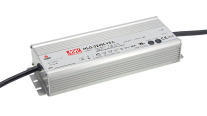 Picture of Mean Well HLG-320H-12A Switching LED Power Supply, Single Output, 12V, 0-22A, 264W, 1.7" H x 3.5" W x 9.9" L, White