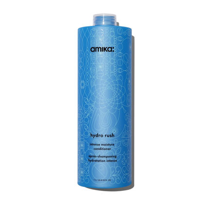 Picture of amika hydro rush intense moisture conditioner with hyaluronic acid, 1000ml