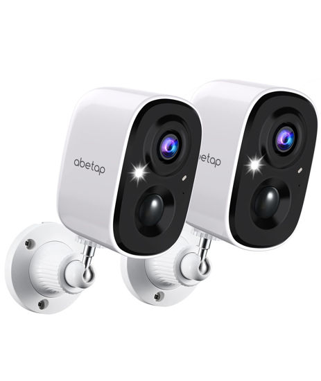 Picture of Security Cameras Wireless Outdoor, 1080P Battery Powered WiFi Surveillance Camera Indoor for Home Security w/Color Night Vision, AI Motion Detection, Instant Alarm, 2-Way Talk, Waterproof, Cloud/SD