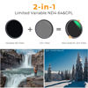 Picture of K&F Concept 72mm ND4-64 (2-6 Stops) ND Lens Filter Variable & CPL Polarizers Filter 2-in-1, 28 Multi-Coated Polarizing and Neutral Density Camera Lens Filter (Nano-X Series)