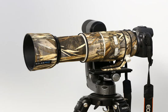 Picture of Rolanpro Waterproof Lens Cover for Canon RF 100-500mm F/4.5-7.1 L is USM Camouflage Rain Cover-#39 Grass Waterproof