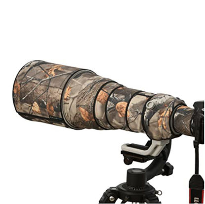 Picture of ROLANPRO Camouflage Lens Cover for Canon RF 600mm F4 L is USM Rain Cover Lens Protective Sleeve Guns Case Coat-#1 Cotton