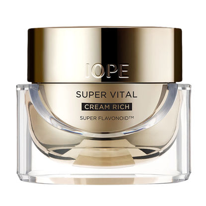 Picture of IOPE Face Cream, Super Vital Cream Rich - Total Anti-aging Facial Moisturizer, Skin Brightening & Anti-Wrinkle Skin Care from Plant Extract, Deep Moisturizing fo Dry Skin - 1.69 Fl Oz.
