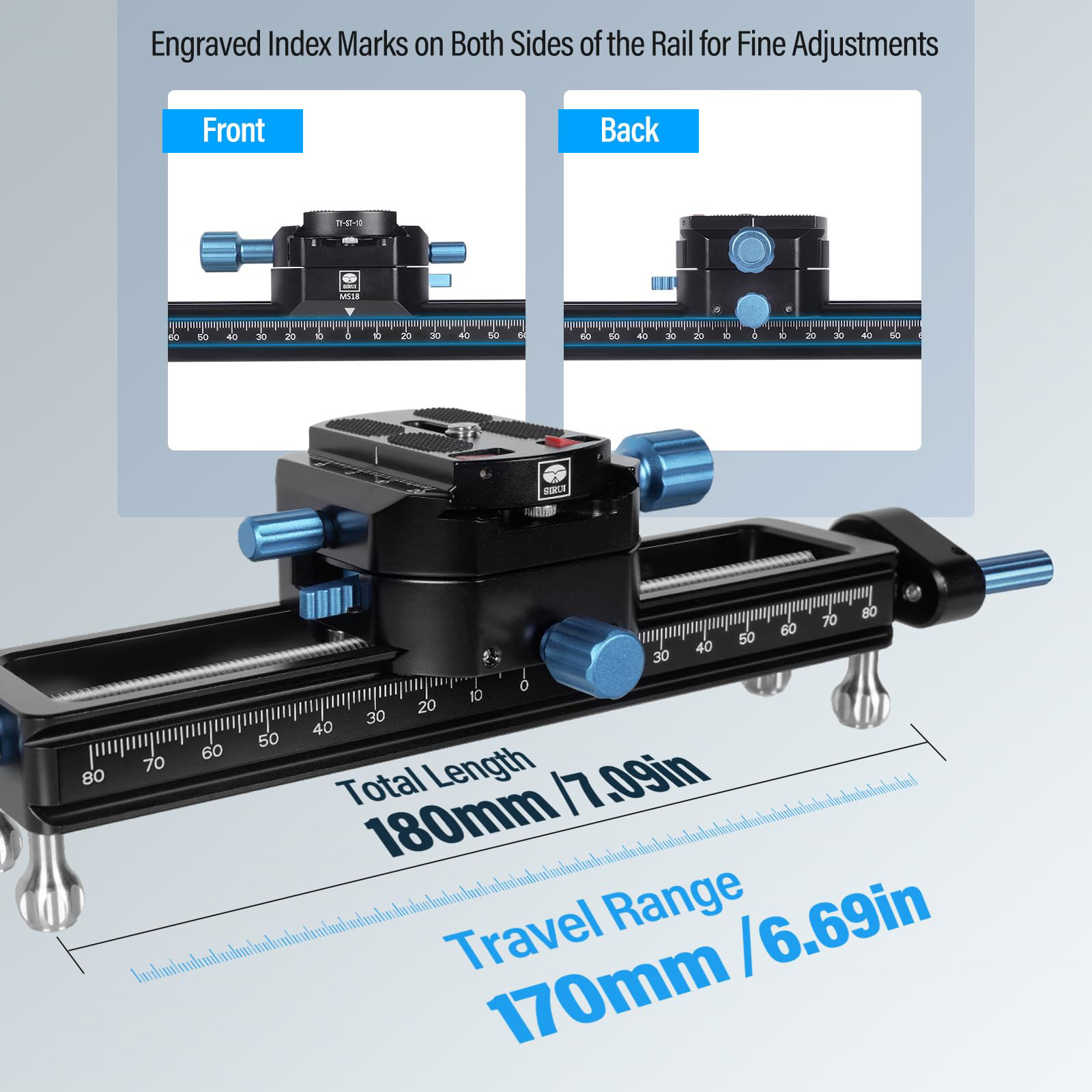 GetUSCart- SIRUI Macro Focusing Rail, Quick Adjustment Close-Up and ...