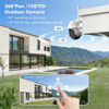 Picture of ZUMIMALL Security Cameras Wireless Outdoor, 360° PTZ Outdoor Camera,2K Solar Security Cameras for Home, Spotlight & Siren/2.4G WiFi/3MP Color Night vision/2-Way Talk/PIR Detection/SD/Cloud