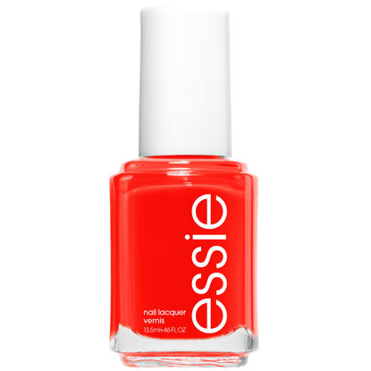 Picture of essie Salon-Quality Nail Polish, 8-Free Vegan, Orange Red, Clambake, 0.46 fl oz