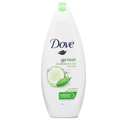 Picture of Dove Go Fresh Cool Moisture Fresh Touch Body Wash, Cucumber and Green Tea, 16.9 Oz / 500 Ml (Pack of 4) International Version