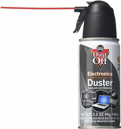 Picture of Compressed Air Duster, Dust Off, Canned Air, Disposable Cleaning Duster, 3.5 oz - 1 Can