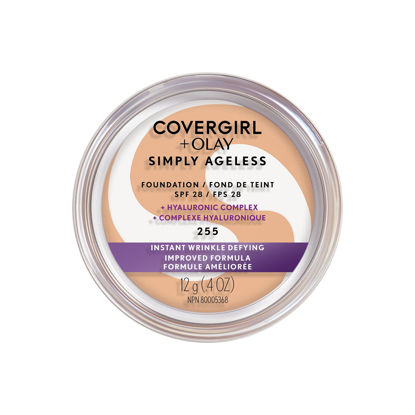 Picture of CoverGirl & Olay Simply Ageless Foundation, Soft Honey 255, 0.40-Ounce Package