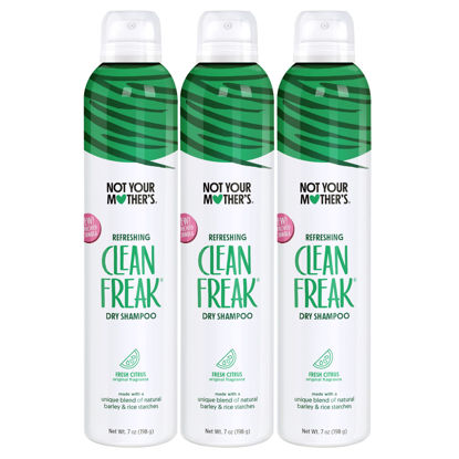 Picture of Not Your Mother's Clean Freak Refreshing Dry Shampoo (3-Pack) - 7 oz - Instantly Refreshes Hair Between Washes - Fresh Citrus Scent - Waterless Shampoo for All Hair Types