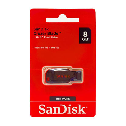 Picture of SanDisk 8GB Cruzer Blade USB 2.0 Flash Memory Drive SDCZ50-008G (10 Pack)