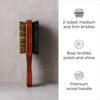 Picture of Diane Premium 100% Boar Bristle 2-Sided Club Brush for Men and Barbers - Medium and Firm Bristles for Thick Coarse Hair - Use for Detangling, Smoothing, Wave Styles, Soft on Scalp, Restores Shine