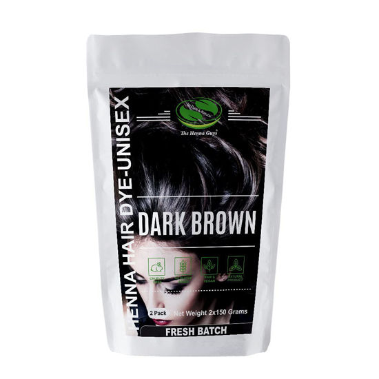 Picture of Henna Hair & Beard Dye - 100% Natural & Chemical Free - The Henna Guys (2 Pack, Dark Brown)