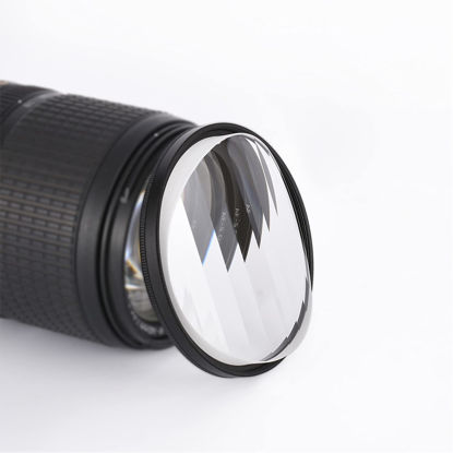 Picture of Camera Filter Accessories 77mm Linear Glass Prism, Foreground Blur, Repeated Color Images, Glass Prism Special Effects Filter