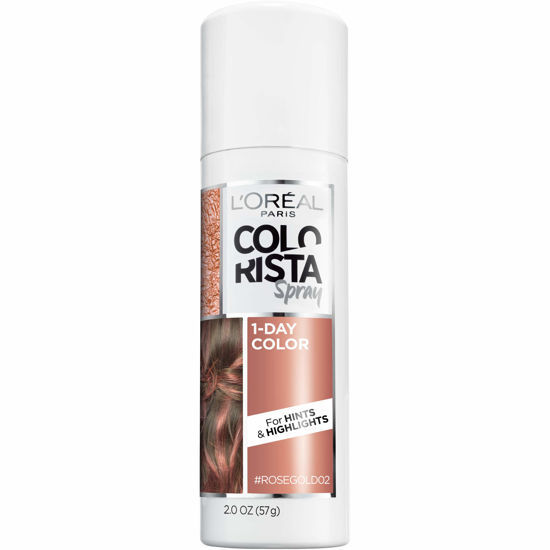 Picture of L’Oréal Paris Colorista 1-Day Washable Temporary Hair Color Spray, Rose Gold, 2 Ounces