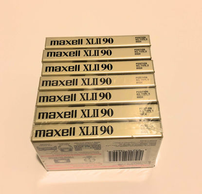 Picture of Maxell XLII IEC Type II 90 Minute High Bias Audio Cassette Tape - 7 Pack