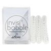 Picture of invisibobble SLIM Traceless Spiral Hair Ties - Pack of 3, Crystal Clear - Strong Elastic Grip Coil Hair Accessories for Women - No Kink, Non Soaking - Gentle for Girls Teens and Thick Hair