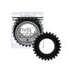 Picture of invisibobble Power Traceless Spiral Hair Ties - Pack of 3 True Black - Strong Elastic Grip Coil Hair Accessories for Active Women - No Kink, Non Soaking - Gentle for Girls Teens and Thick Hair