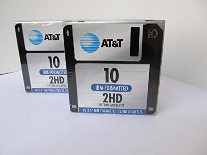 Picture of AT&T 10 3.5 IBM Formatted DS/HD Diskettes