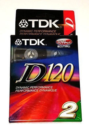 Picture of TDK D120 Dynamic Performance High Output IECI / Type I Normal Position Audio Cassettes D-120L2 - 2 Pack