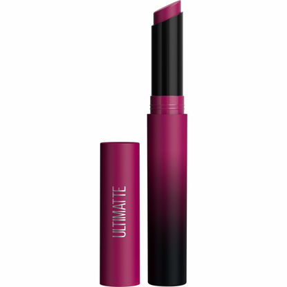 Picture of Maybelline New York Color Sensational Ultimatte Matte Lipstick, Non-Drying, Intense Color Pigment, More Berry, Warm Berry Purple, 1 Count