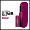 Picture of Maybelline New York Color Sensational Ultimatte Matte Lipstick, Non-Drying, Intense Color Pigment, More Berry, Warm Berry Purple, 1 Count
