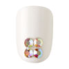 Picture of KISS imPRESS Press-On Manicure, Nail Kit, PureFit Technology, Short Press-On Nails, Square, 'I'd Rather Be', Includes Prep Pad, Mini Nail File, Cuticle Stick, and 30 Fake Nails