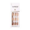 Picture of KISS imPRESS Press-On Manicure, Nail Kit, PureFit Technology, Short Press-On Nails, 'Evanesce', Includes Prep Pad, Mini Nail File, Cuticle Stick, and 30 Fake Nails