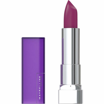 Picture of Maybelline Color Sensational Lipstick, Lip Makeup, Matte Finish, Hydrating Lipstick, Nude, Pink, Red, Plum Lip Color, Berry Bossy, 0.15 oz; (Packaging May Vary)