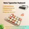Picture of Seaciyan Wireless Number Pad, Ergonomic Cute Colorful Retro Mini Portable Numeric Keypad, 2.4G Cordless External Keyboard for Computer, Laptop (Milk Tea)